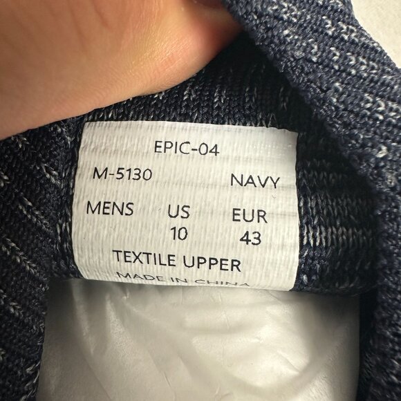 Members Only Mens Epic Navy Slip-On Sneakers Size 10 US / 43 EU main image 4